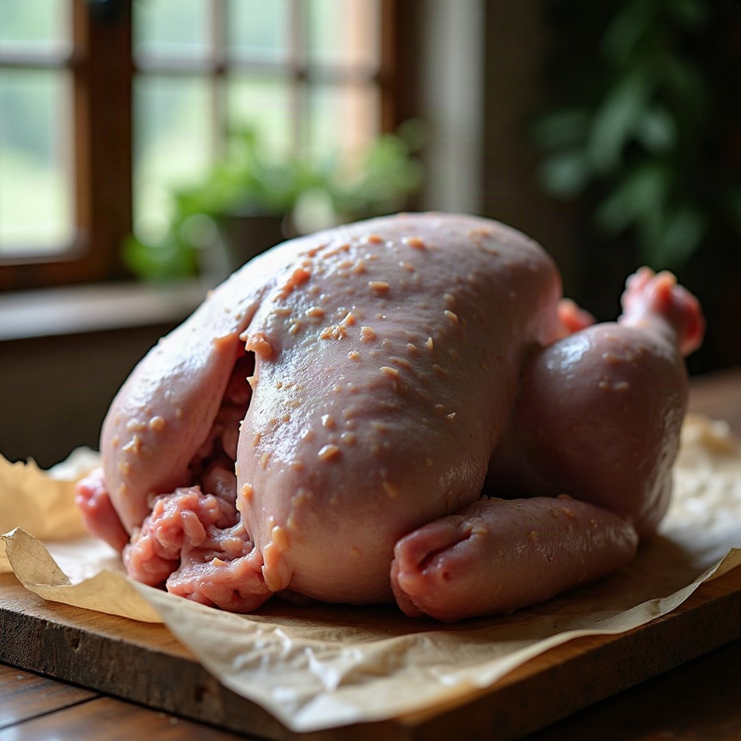 A farm raised whole turkey